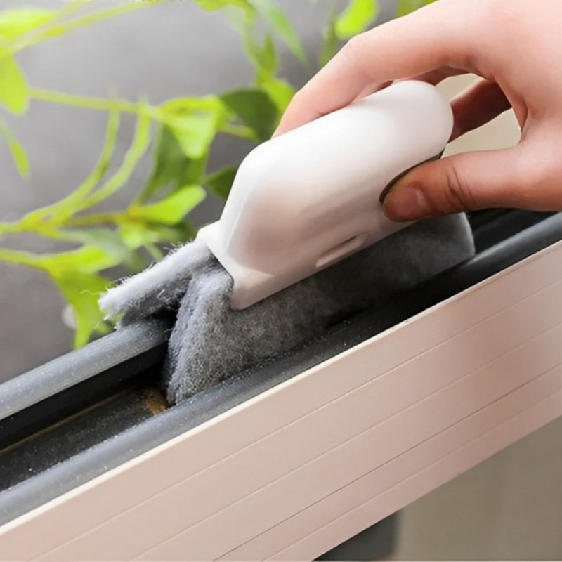 Mini escova de limpeza para trilho de janela