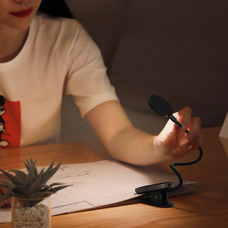 Lâmpada móvel com clipe