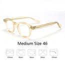 Armação de óculos ópticos para homens e mulheres, johnny depp, lemtoose, vintage, computador, acetato, armação de óculos para homens, lente transparente