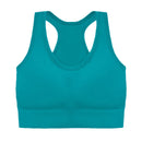 Sutiã esportivo sem costura, Top push up respirável à prova de choque feminino curto, Lingerie feminina，Poliéster，Respirável