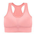 Sutiã esportivo sem costura, Top push up respirável à prova de choque feminino curto, Lingerie feminina，Poliéster，Respirável