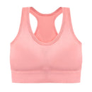 Sutiã esportivo sem costura, Top push up respirável à prova de choque feminino curto, Lingerie feminina，Poliéster，Respirável