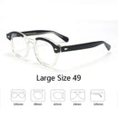 Armação de óculos ópticos para homens e mulheres, johnny depp, lemtoose, vintage, computador, acetato, armação de óculos para homens, lente transparente