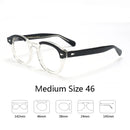 Armação de óculos ópticos para homens e mulheres, johnny depp, lemtoose, vintage, computador, acetato, armação de óculos para homens, lente transparente