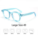 Armação de óculos ópticos para homens e mulheres, johnny depp, lemtoose, vintage, computador, acetato, armação de óculos para homens, lente transparente