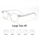Armação de óculos ópticos para homens e mulheres, johnny depp, lemtoose, vintage, computador, acetato, armação de óculos para homens, lente transparente