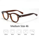 Armação de óculos ópticos para homens e mulheres, johnny depp, lemtoose, vintage, computador, acetato, armação de óculos para homens, lente transparente