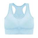 Sutiã esportivo sem costura, Top push up respirável à prova de choque feminino curto, Lingerie feminina，Poliéster，Respirável