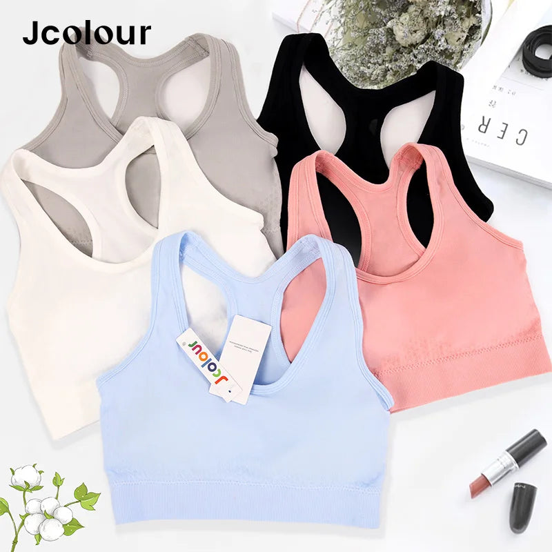 Sutiã esportivo sem costura, Top push up respirável à prova de choque feminino curto, Lingerie feminina，Poliéster，Respirável