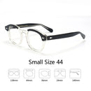 Armação de óculos ópticos para homens e mulheres, johnny depp, lemtoose, vintage, computador, acetato, armação de óculos para homens, lente transparente