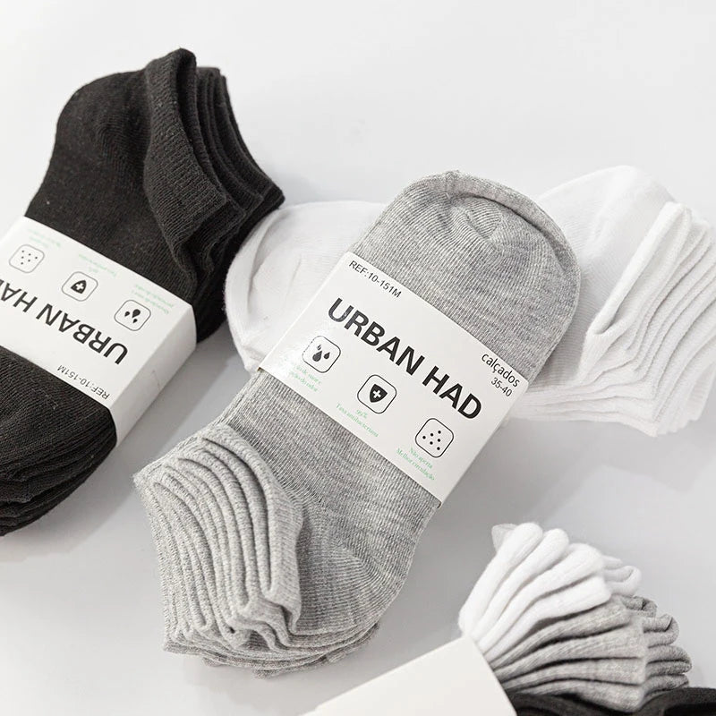 Meias Barco Masculinas e Femininas, Meia curta 26% algodão, Antibacterianas, Desodorantes, Finas, Meias Casuais de Verão